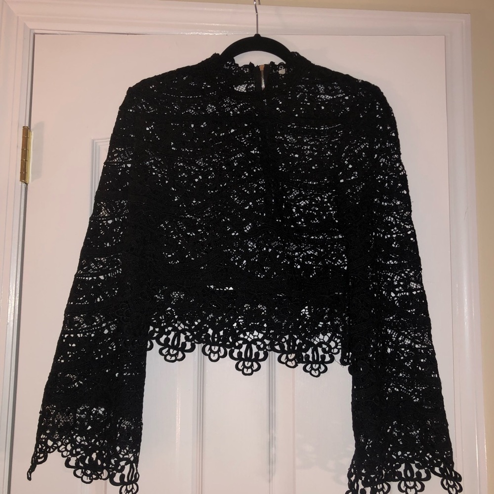 Black lace top